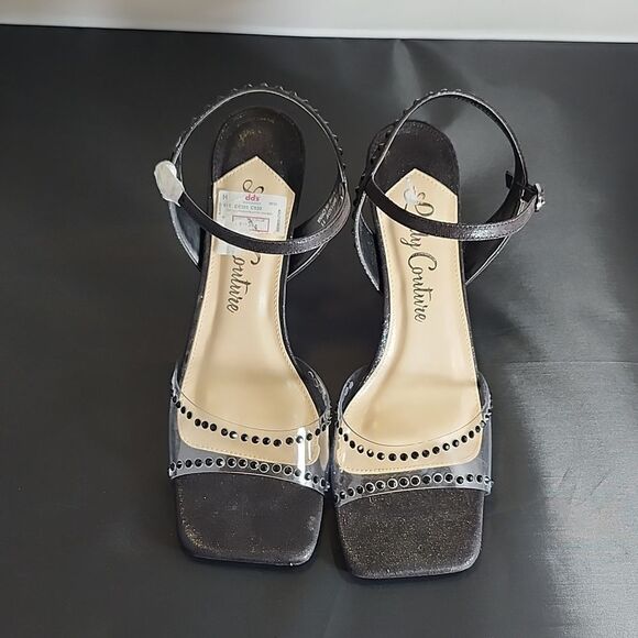 BRAND NEW LADY COUTURE BRANDY RHINESTONE STILETTO HEEL SANDALS G1 - Picture 2 of 16